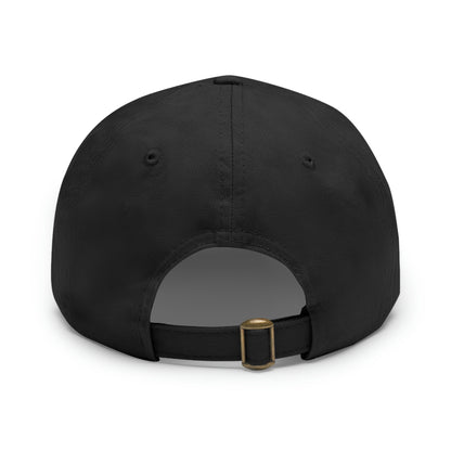 Dig Bick You Read That Wrong Dad Hat with Leather Patch (Round)