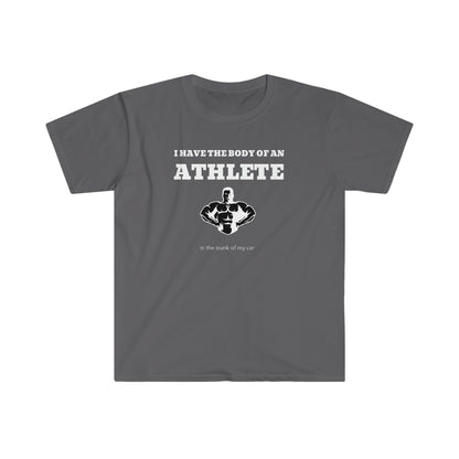 Rewd Tees Athlete's Body Unisex Softstyle funny t-Shirt