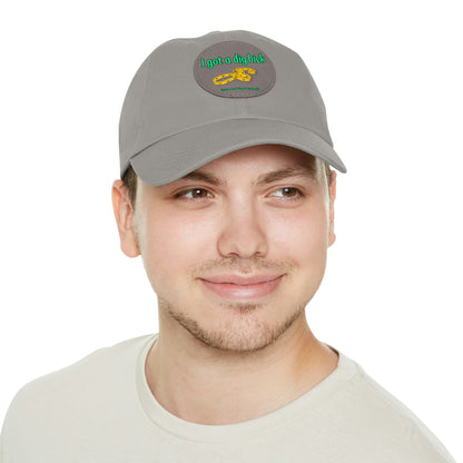 Dig Bick You Read That Wrong Dad Hat with Leather Patch (Round)