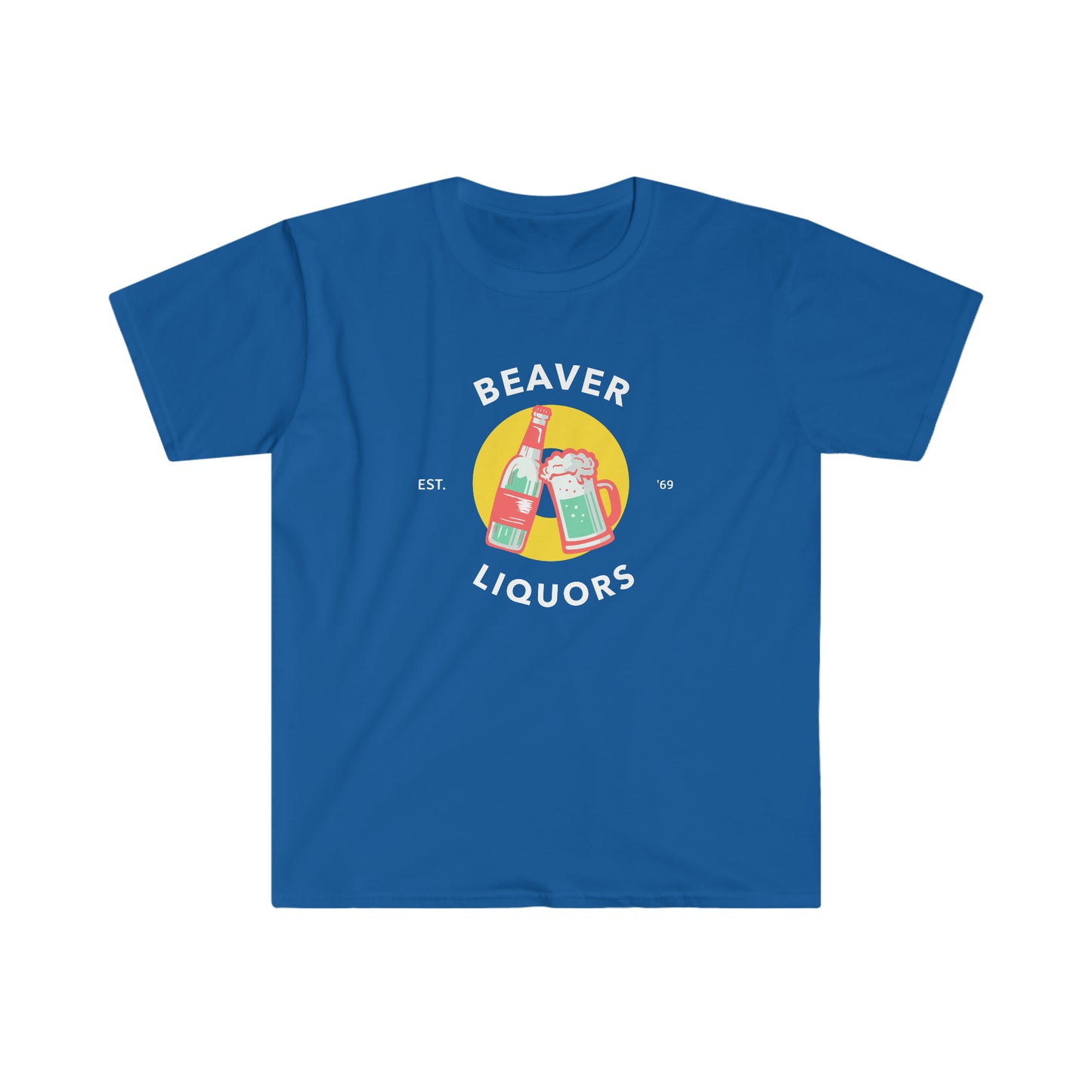 Beaver Liquors Unisex Softstyle Funny T-Shirt