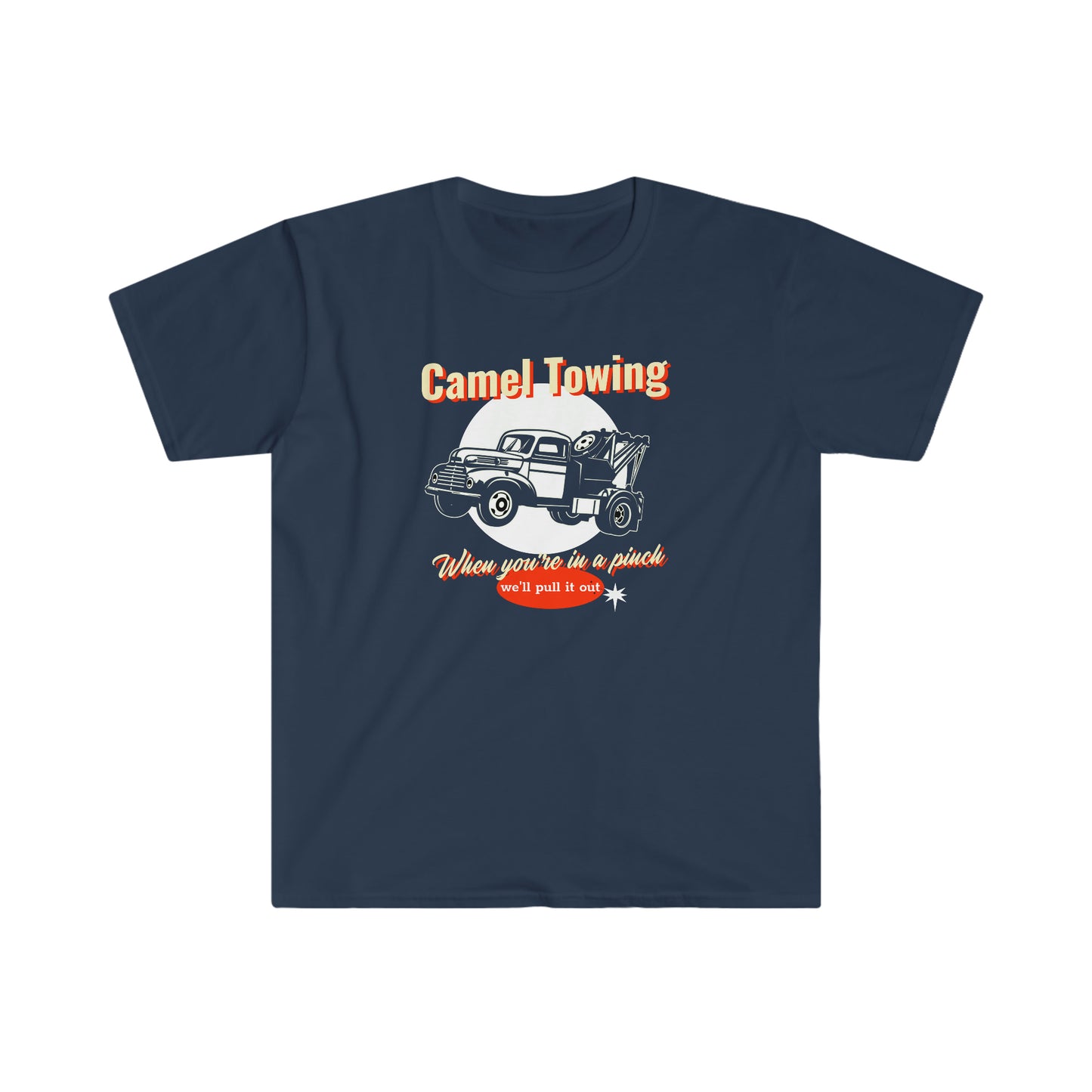 Camel Towing Unisex Softstyle funny T-Shirt