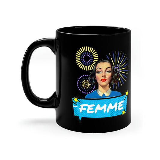 Femme Mug Black 11 oz LGBT