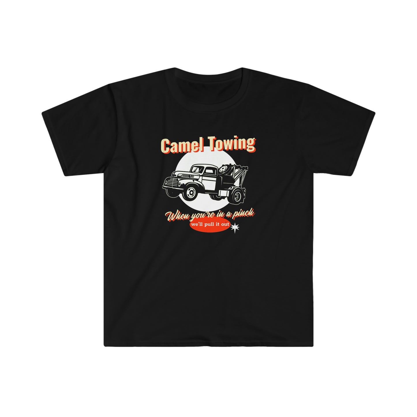 Camel Towing Unisex Softstyle funny T-Shirt