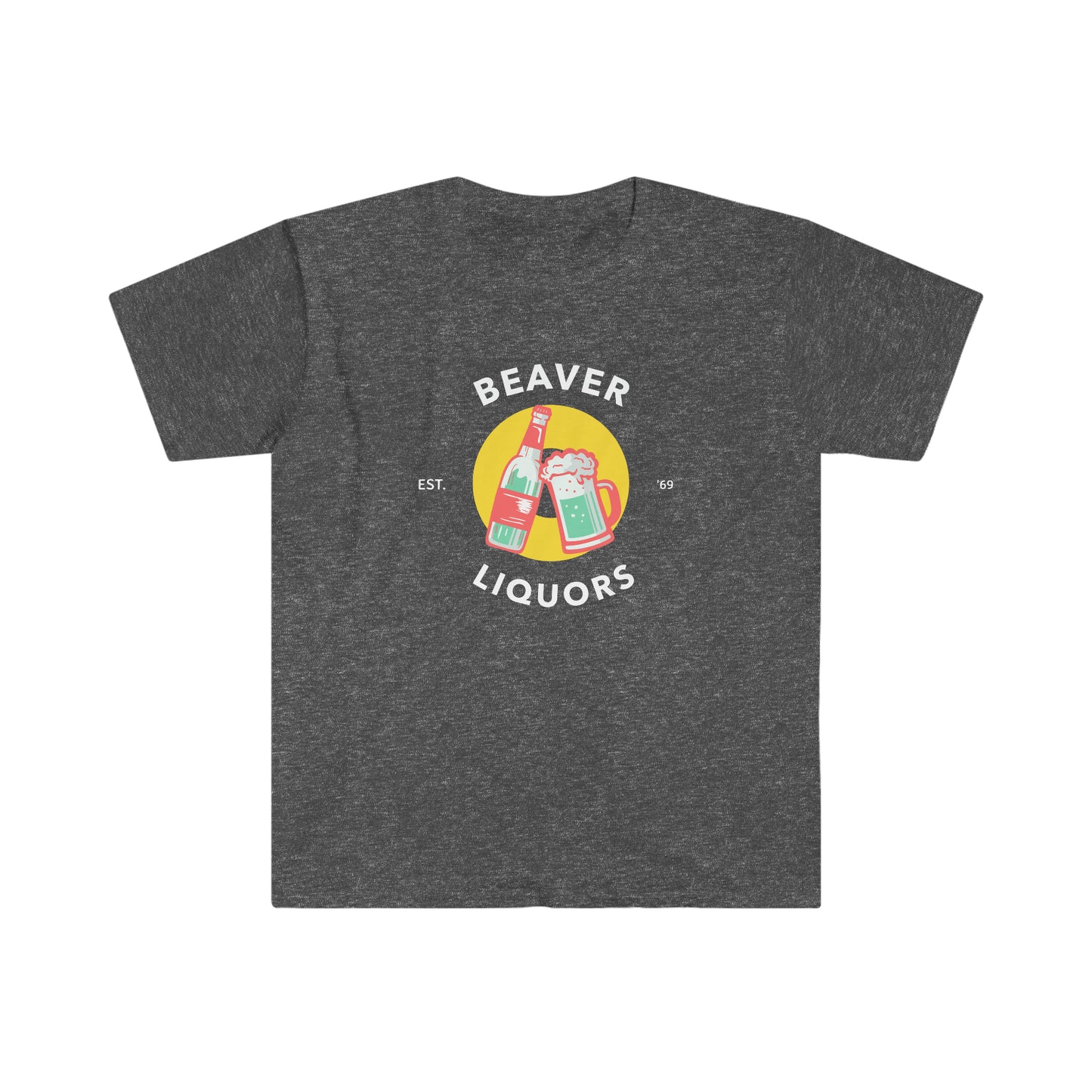 Beaver Liquors Unisex Softstyle Funny T-Shirt