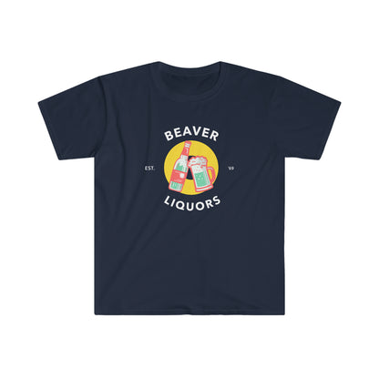 Beaver Liquors Unisex Softstyle Funny T-Shirt