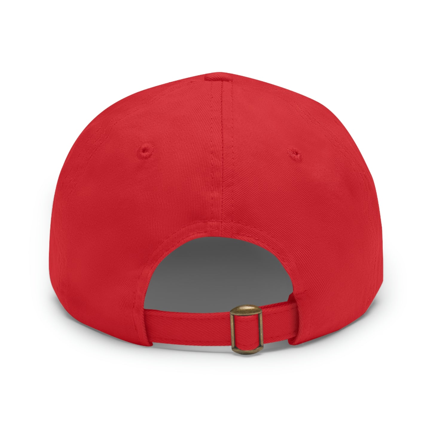 Only Here for the Dick cap with Leather Patch (Round)