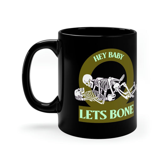 LETS BONE 11oz Black Mug